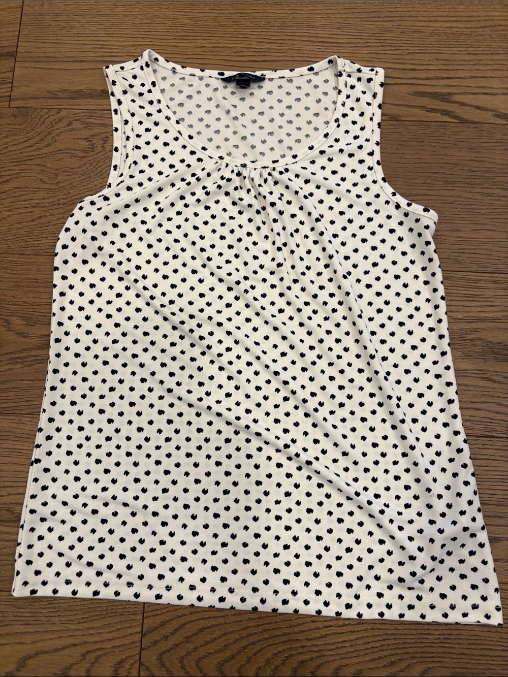 Lands end small bull over nylon tank blouse